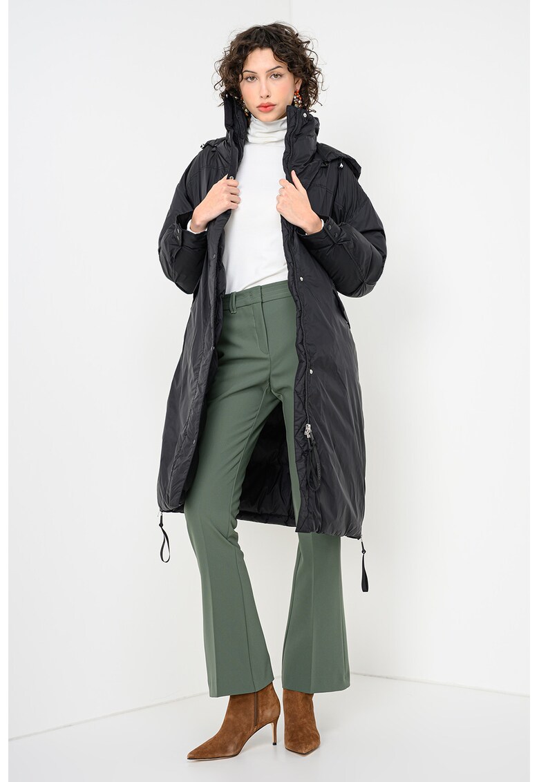 Geaca lunga cu vatelina Merano - Negru