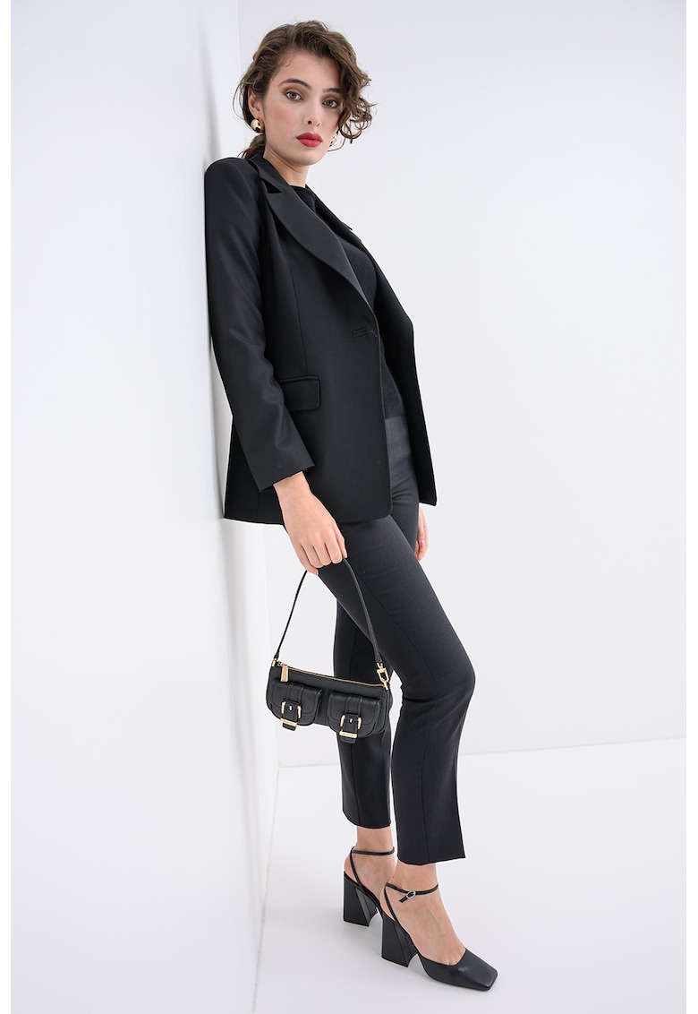 Sacou slim fit din amestec de lana