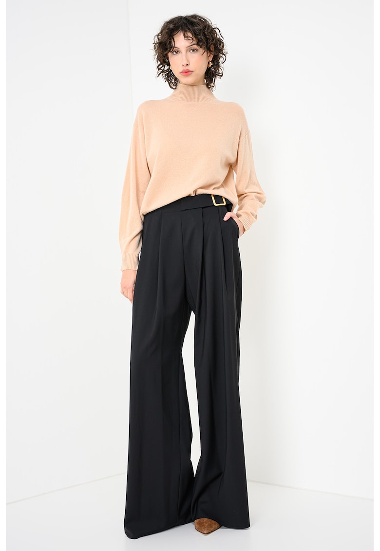 Pulover din casmir cu guler inalt Febo