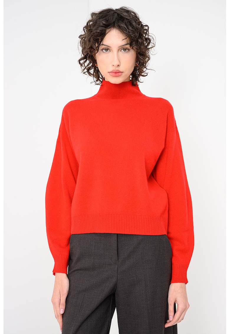 Pulover din casmir cu guler inalt Febo