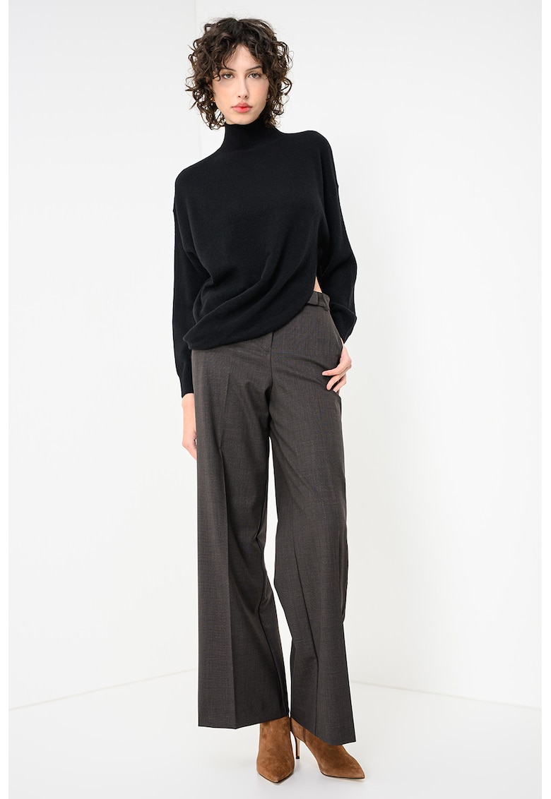 Pulover asimetric din lana si casmir Deborah