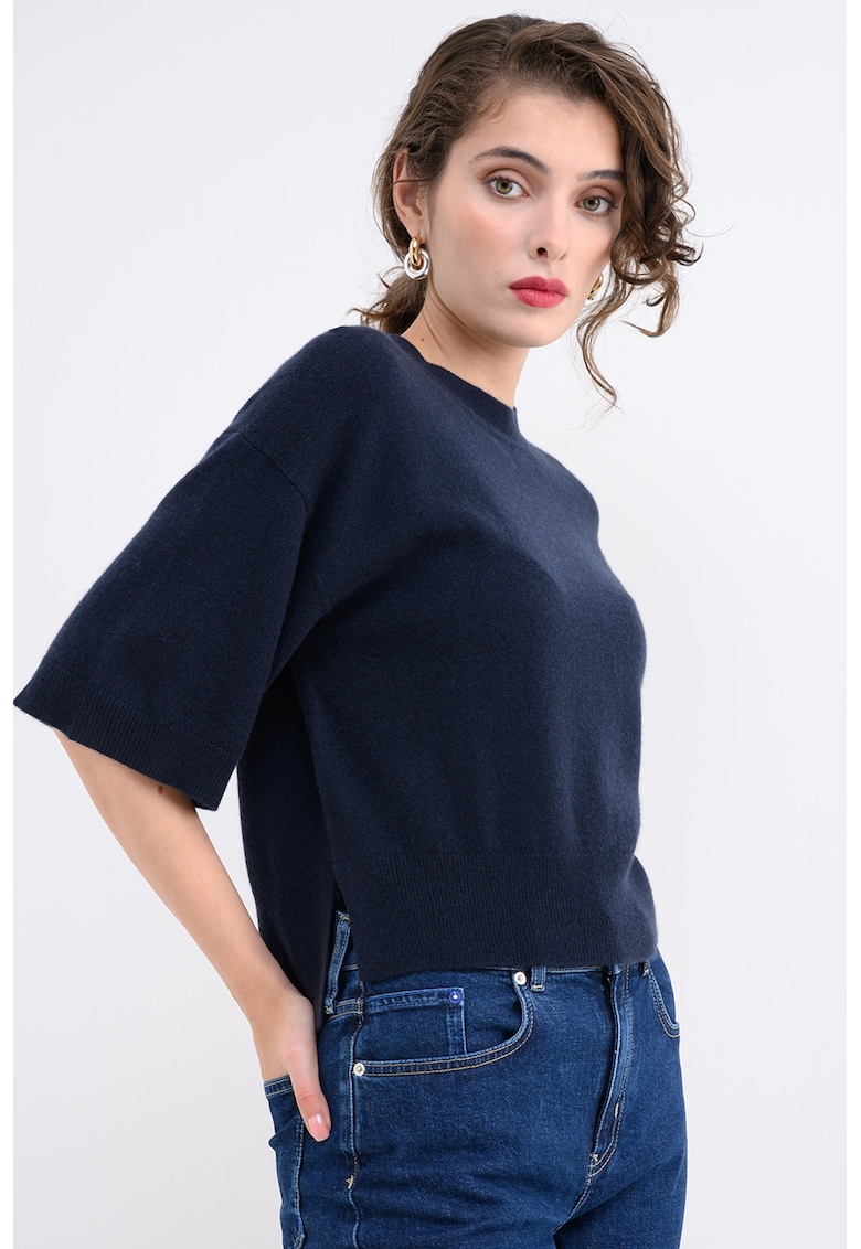 Pulover tricotat fin din casmir