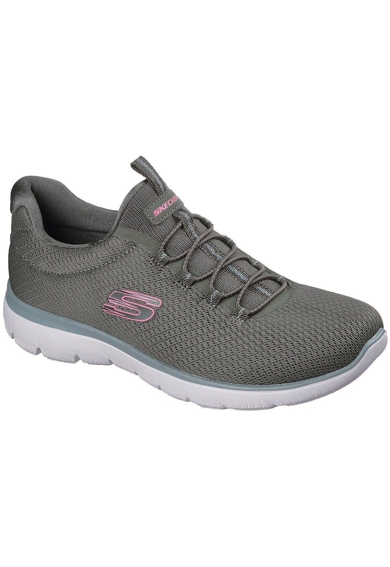 Pantofi sport slip-on din material textil - Gri