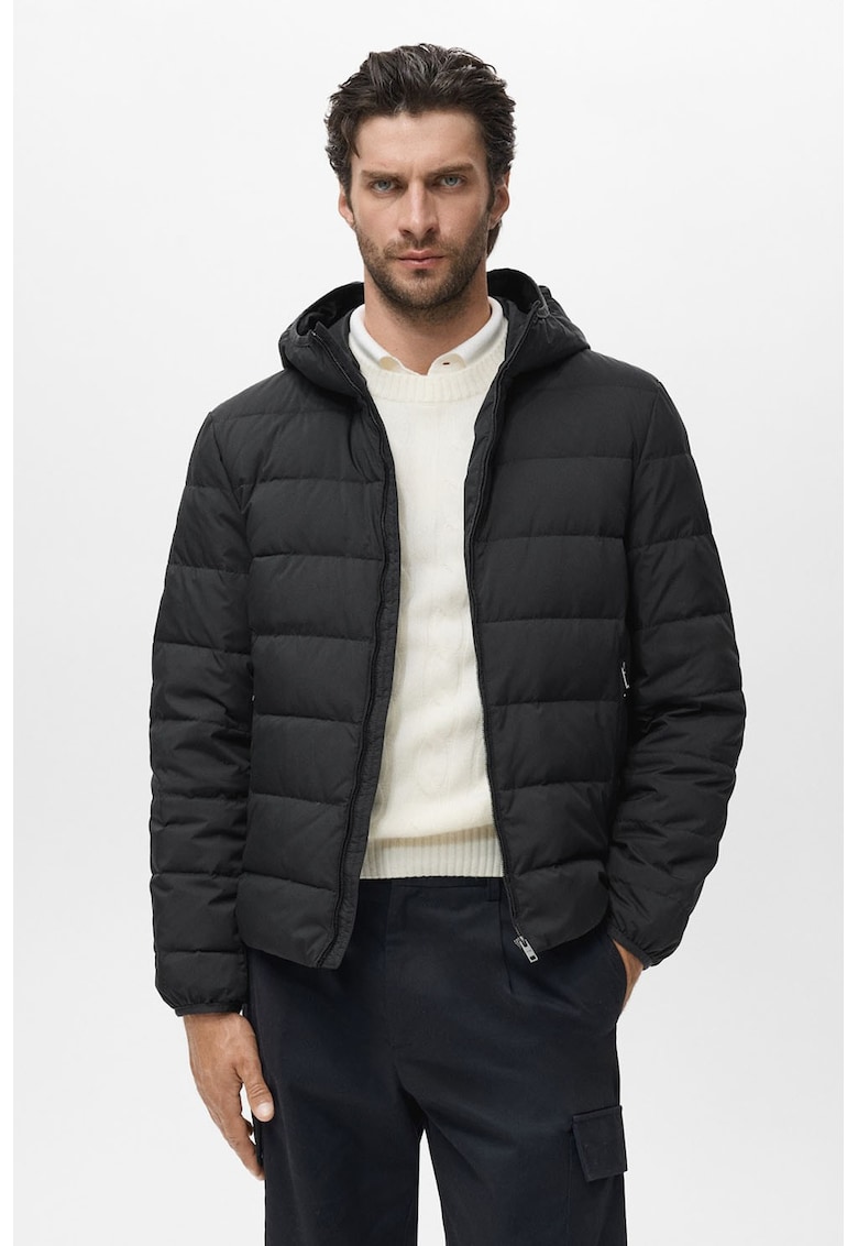 Geaca cu umplutura de puf - Negru