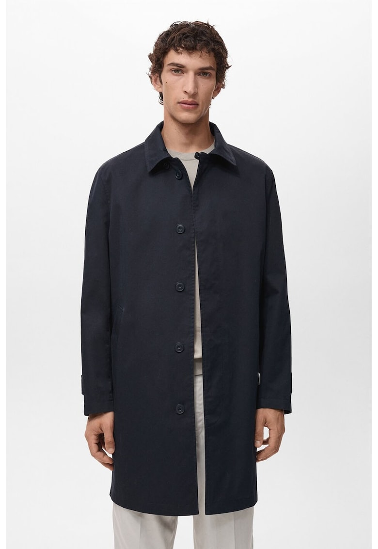 Trenci cu finisaj rezistent la apa si buzunare laterale