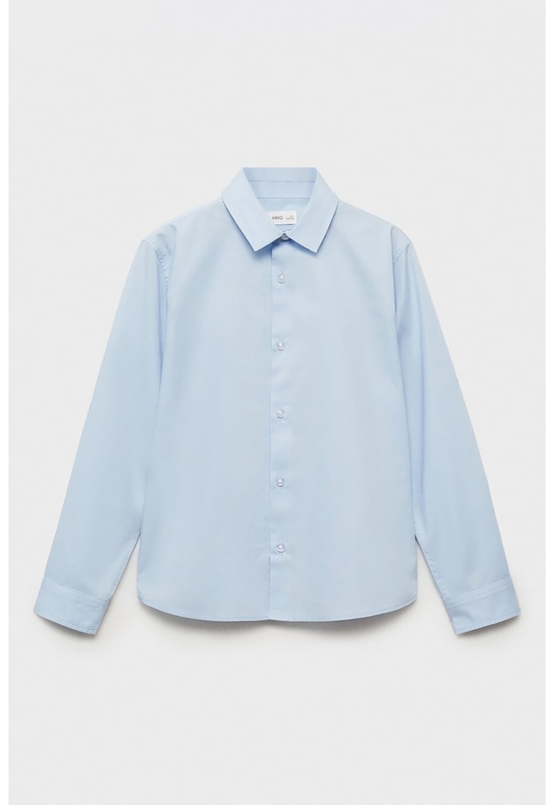 Camasa din bumbac cu guler fixat cu nasturi