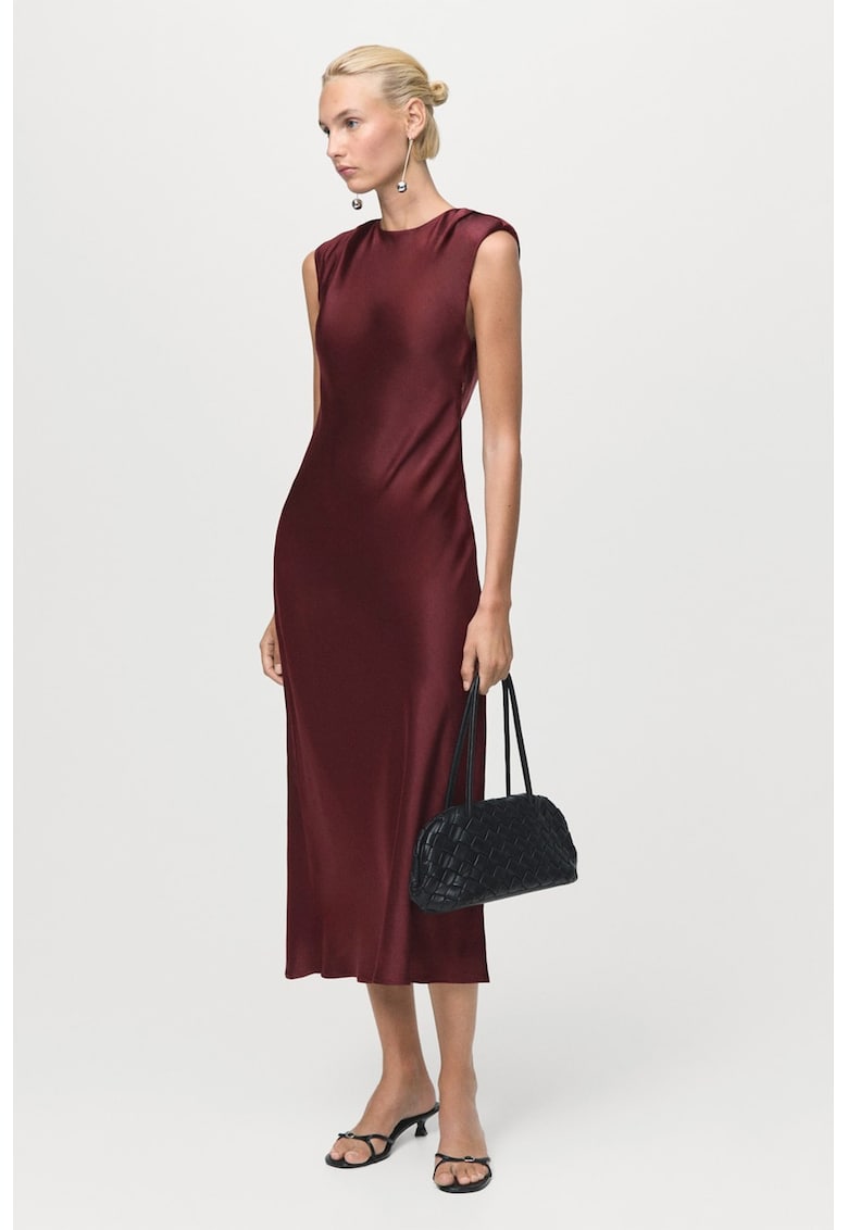 Rochie midi din satin