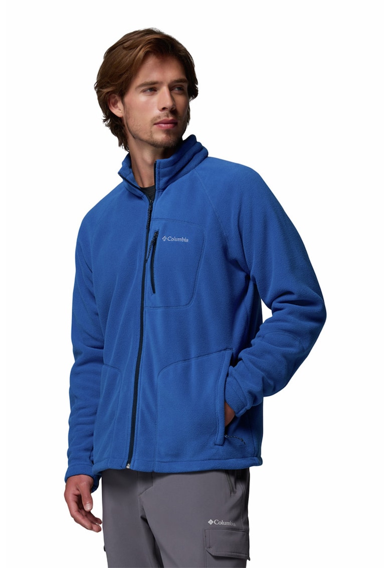 Bluza din fleece cu fermoar - pentru trekking Fast Trek II - Albastru inchis