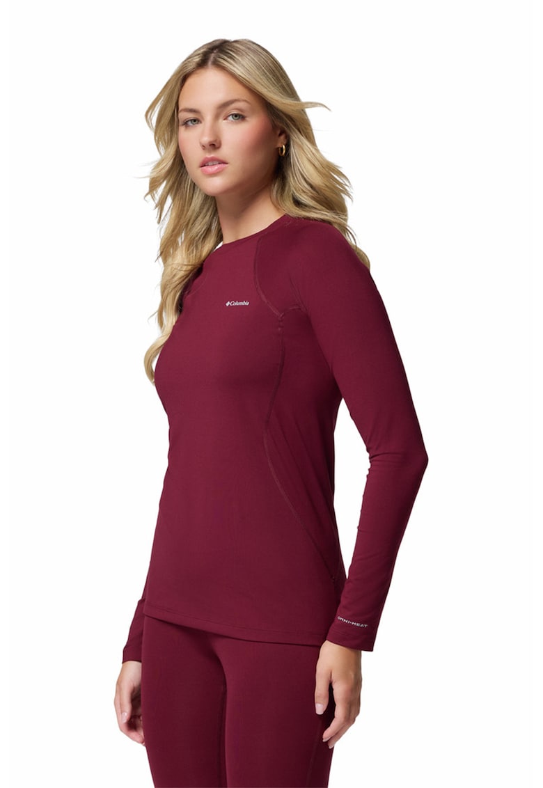 Bluza pentru schi si snowboarding Midweight Omni-Heat® - Rosu inchis