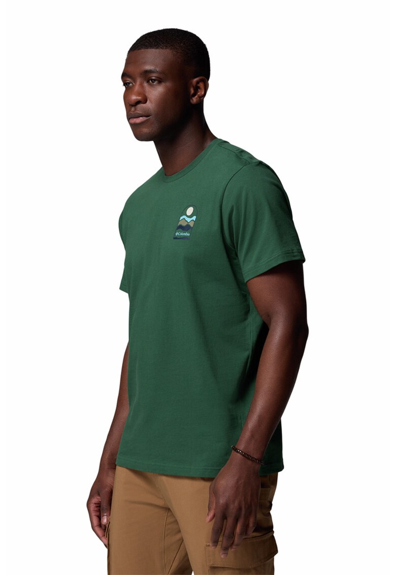 Tricou din bumbac Explorers Canyon™ - Verde aquamarin