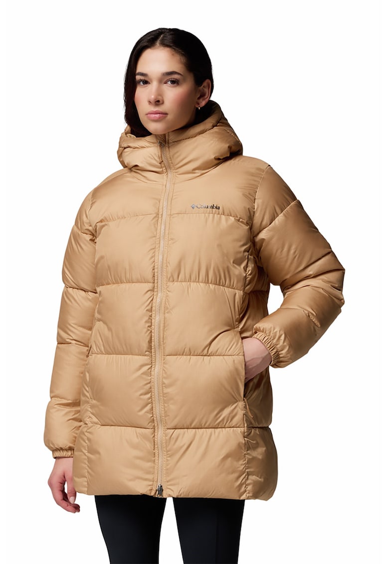 Geaca cu aspect matlasat si gluga Puffect II