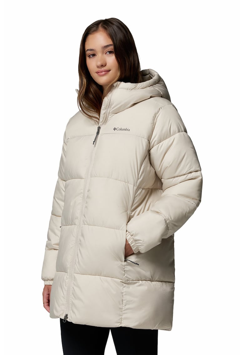 Geaca cu aspect matlasat si gluga Puffect II