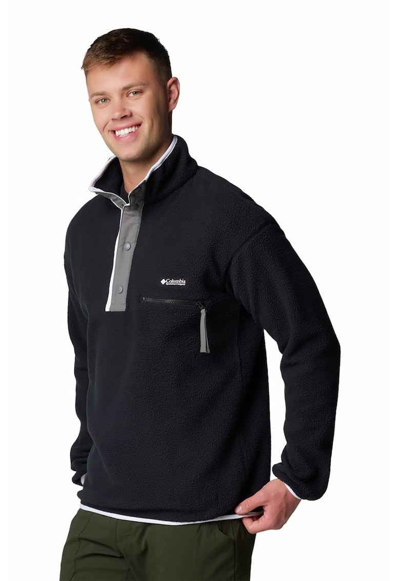 Bluza de trening cu fenta cu capse pentru trekking Helvetia II