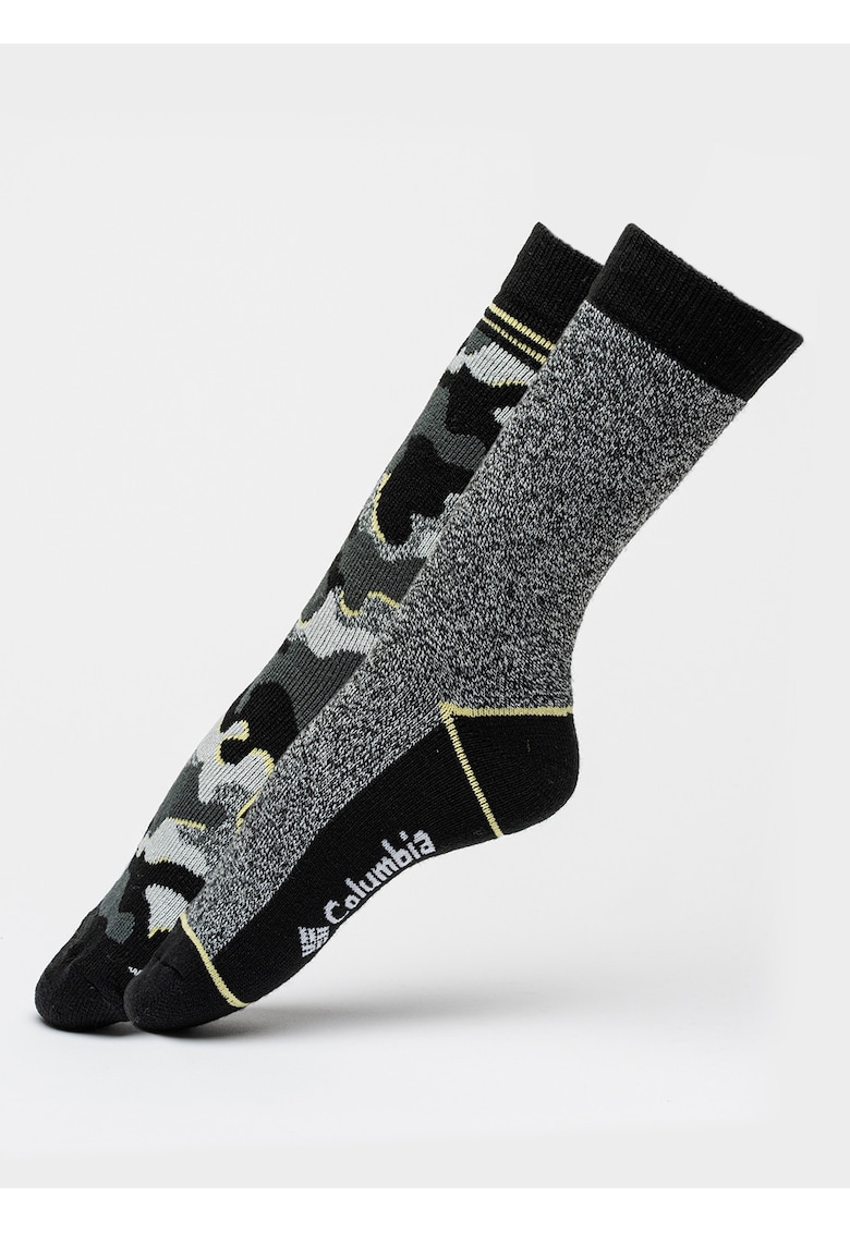 Set de sosete elastice termice unisex cu model camuflaj - 2 piese