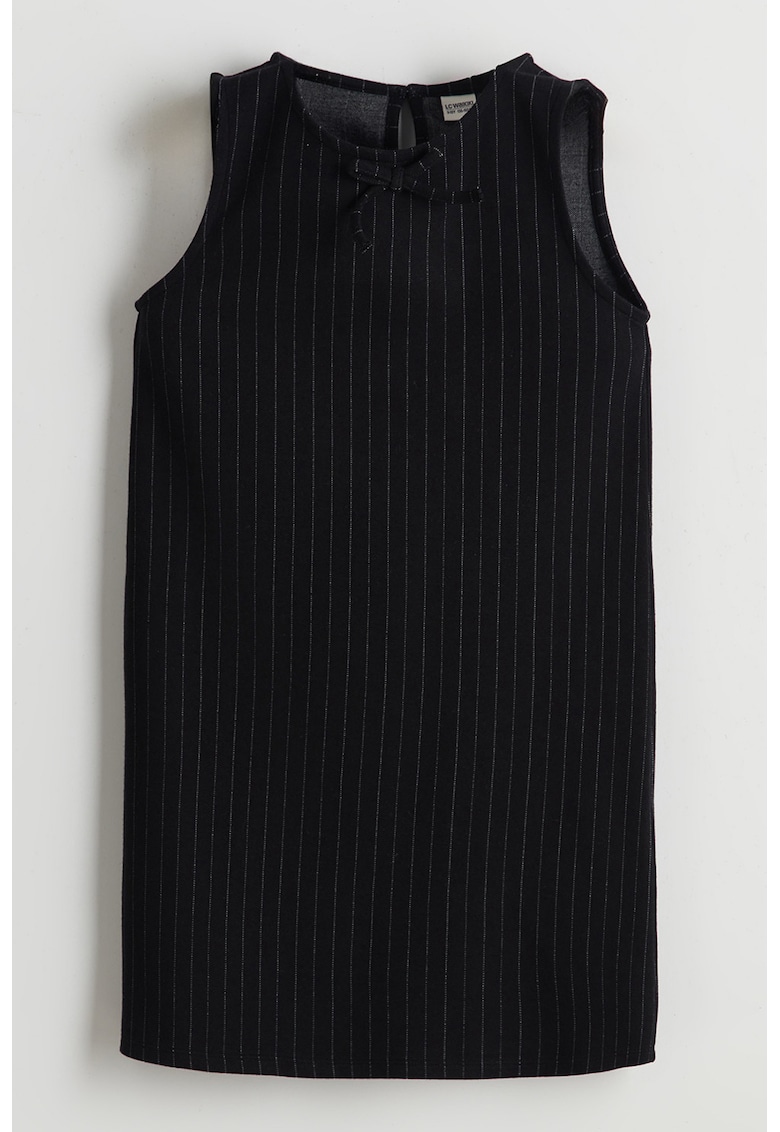 Rochie cu dungi si decupaj pe partea din spate