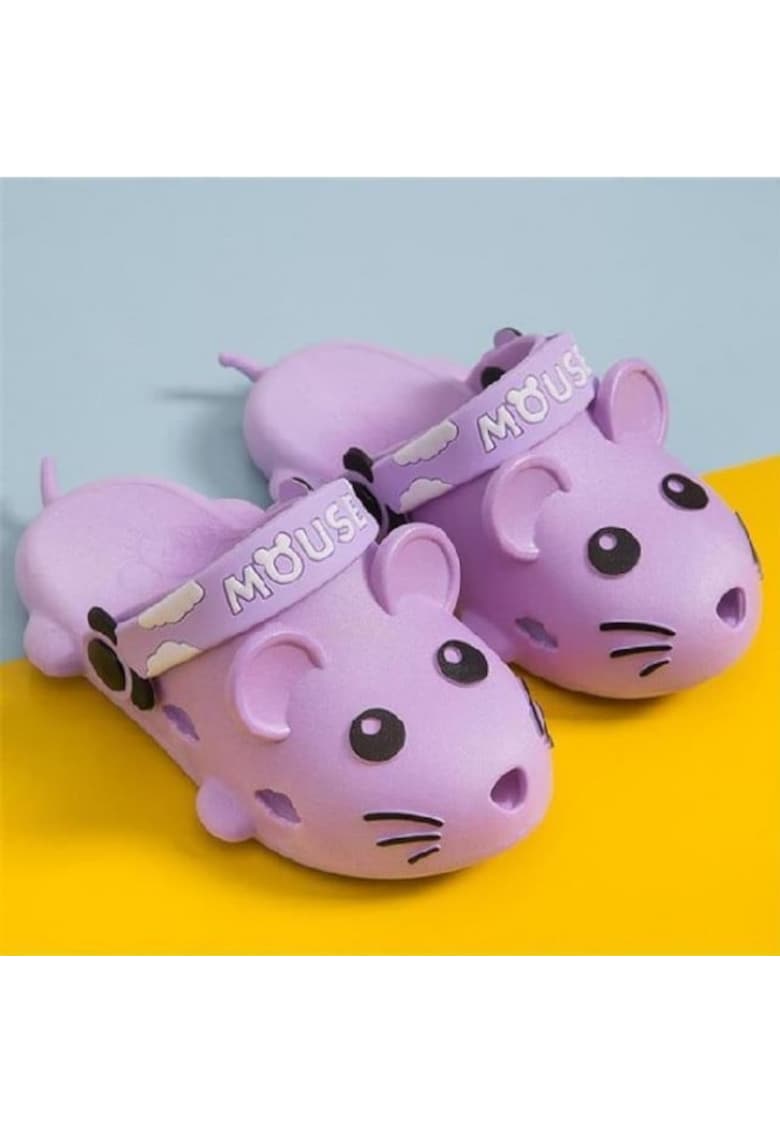 Papuci Model AL 18672 soricel - Fete - Cauciuc - Mov -