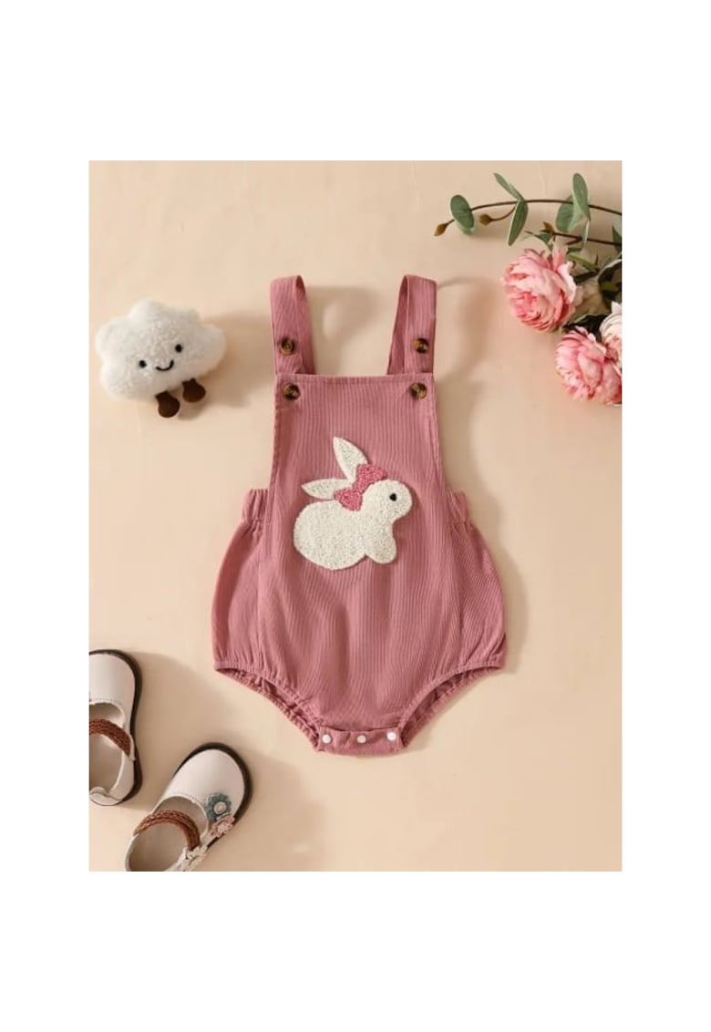 Salopeta Model AL 11819 iepuras - Roz pudrat - 3-6 luni -