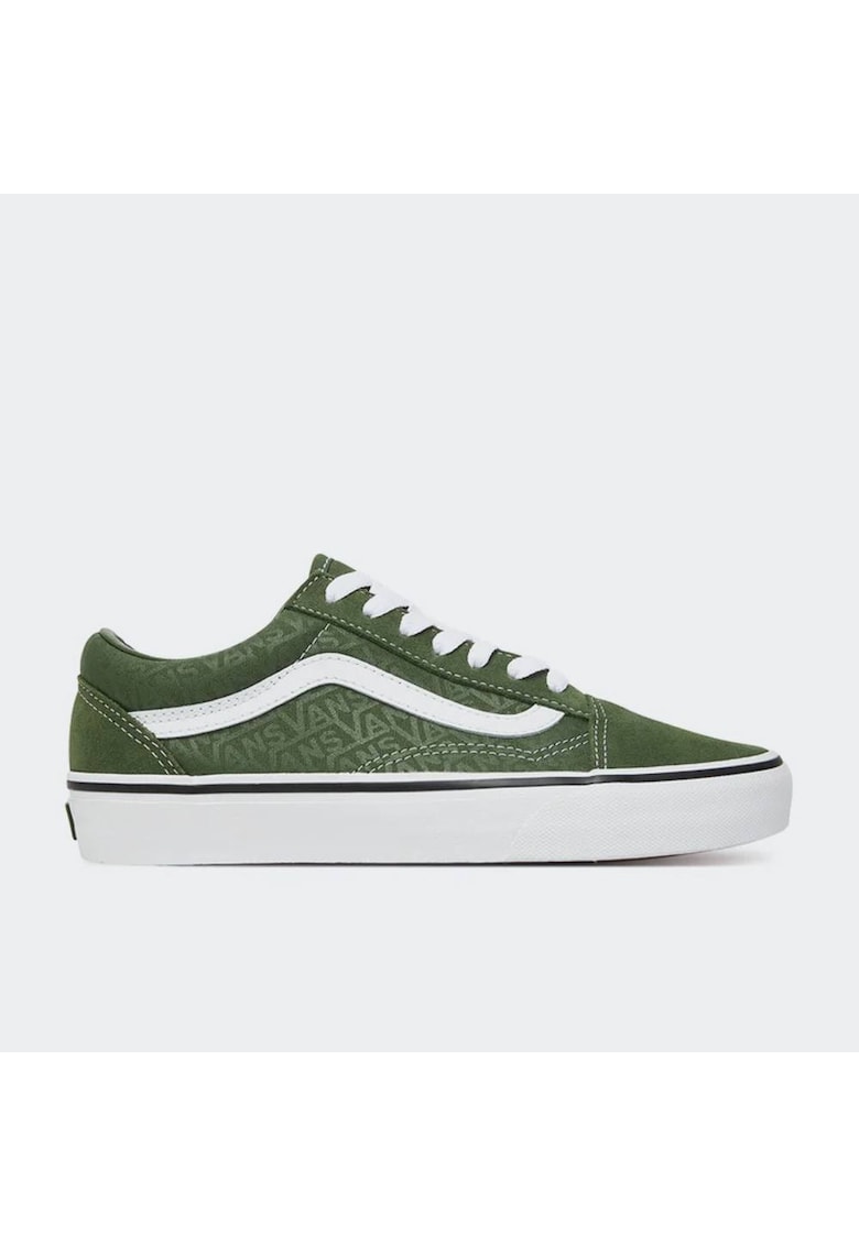 Pantofi sport copii - Old Skool - piele intoarsa - verde alpin - pentru baieti