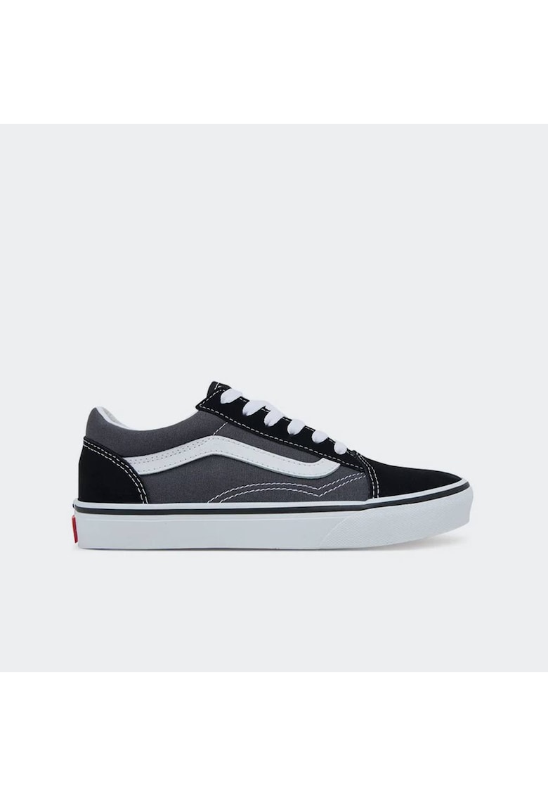 Pantofi sport copii - Old Skool - piele intoarsa - asfalt/negru - pentru baieti