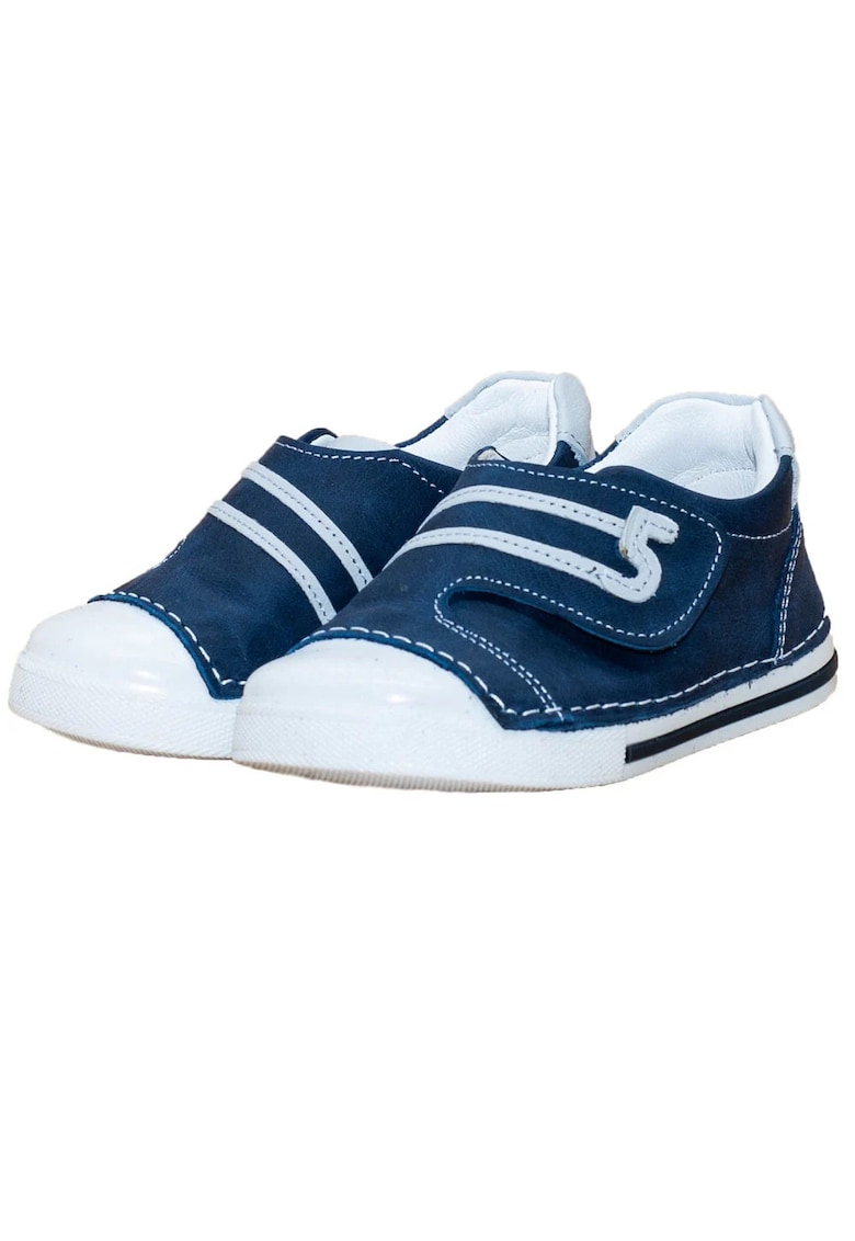 Pantofiori stil tenisi -  cu scai - piele naturala - 065B