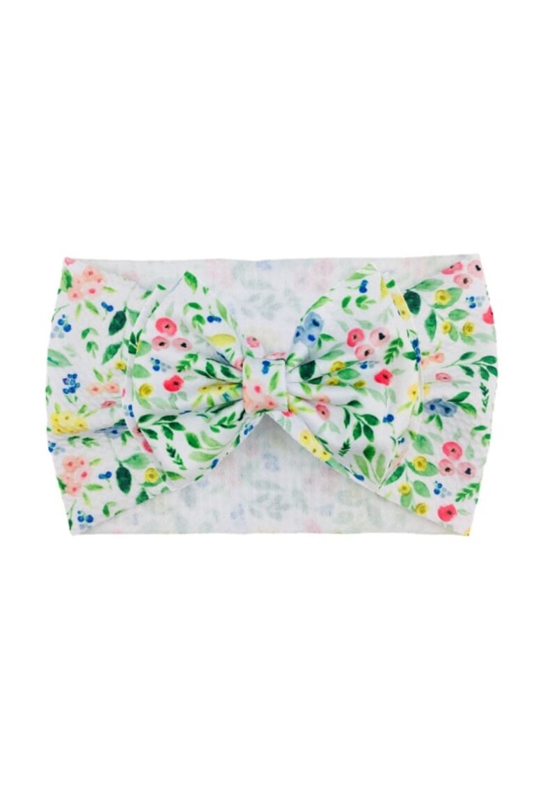 Bentita lata Model 22 AL 17910 cu fundita cu imprimeu - Fete - Textil - 6-12 luni - Multicolor