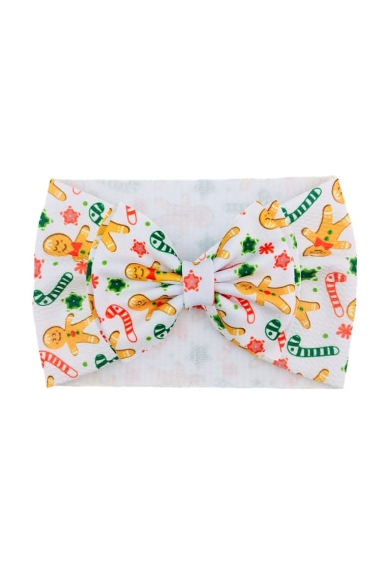 Bentita lata Model 23 AL 17910 cu fundita cu imprimeu - Fete - Textil - 6-12 luni - Multicolor