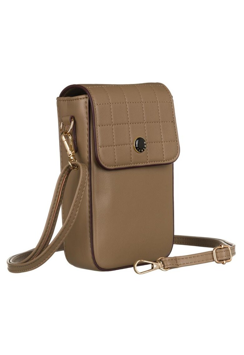 Etui din piele ecologica cu garnitura contrastanta