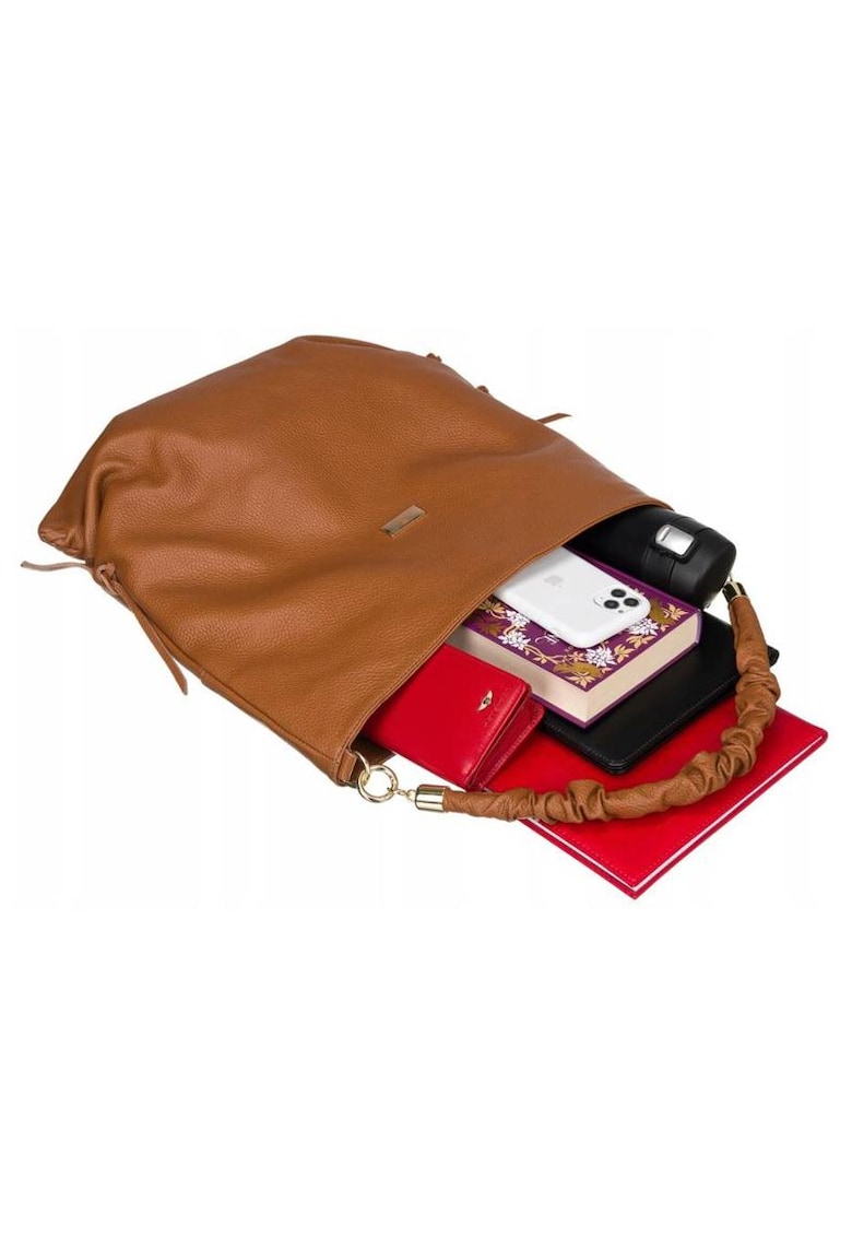 Geanta dama - tote - neagra - 1 compartiment - 3 buzunare