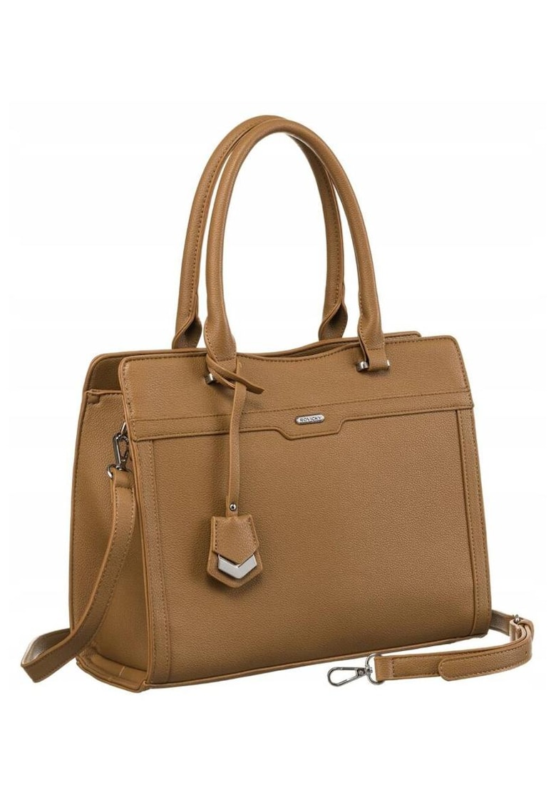 Geanta de umar pentru femei - model Tote - bej - 26x33x12cm - cu manere si curea detasabila