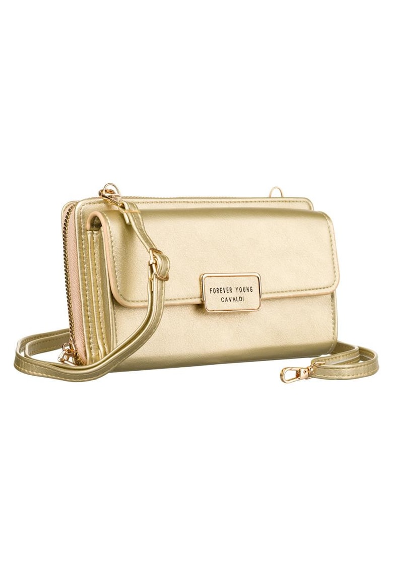 Geanta-portofel cu buzunar pentru telefon si curea detasabila