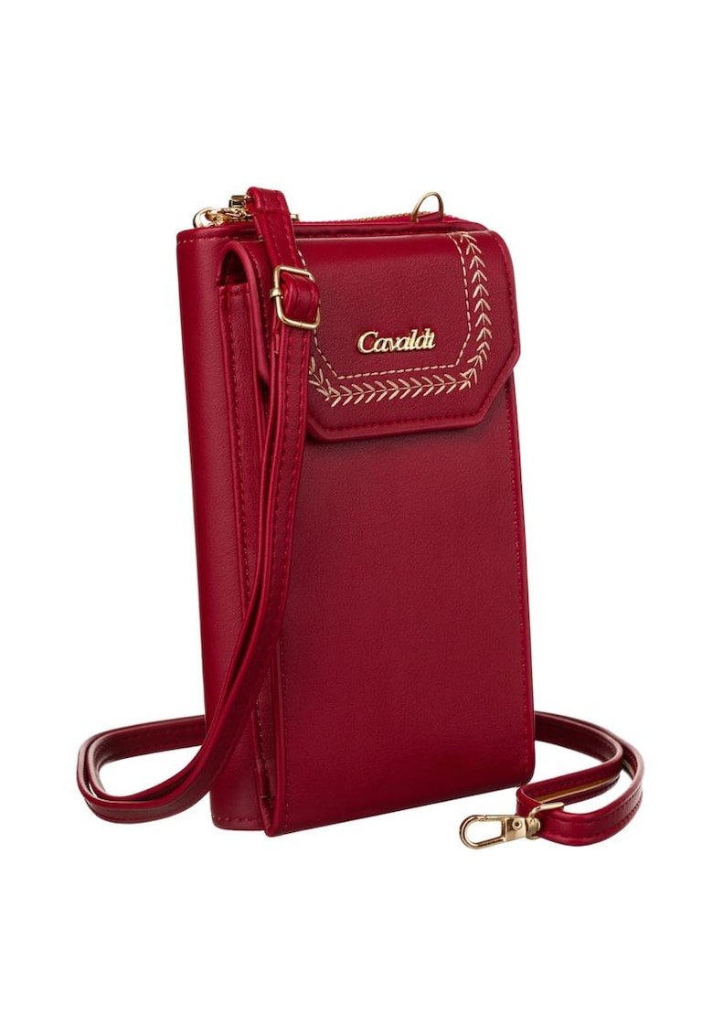 Geanta dama burgundy - 2 in 1 - cu curea detasabila