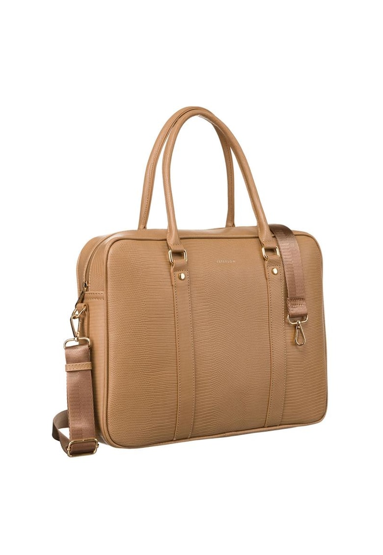 Geanta de birou pentru femei - model Tote - ecologica - bej - 28x37x10cm