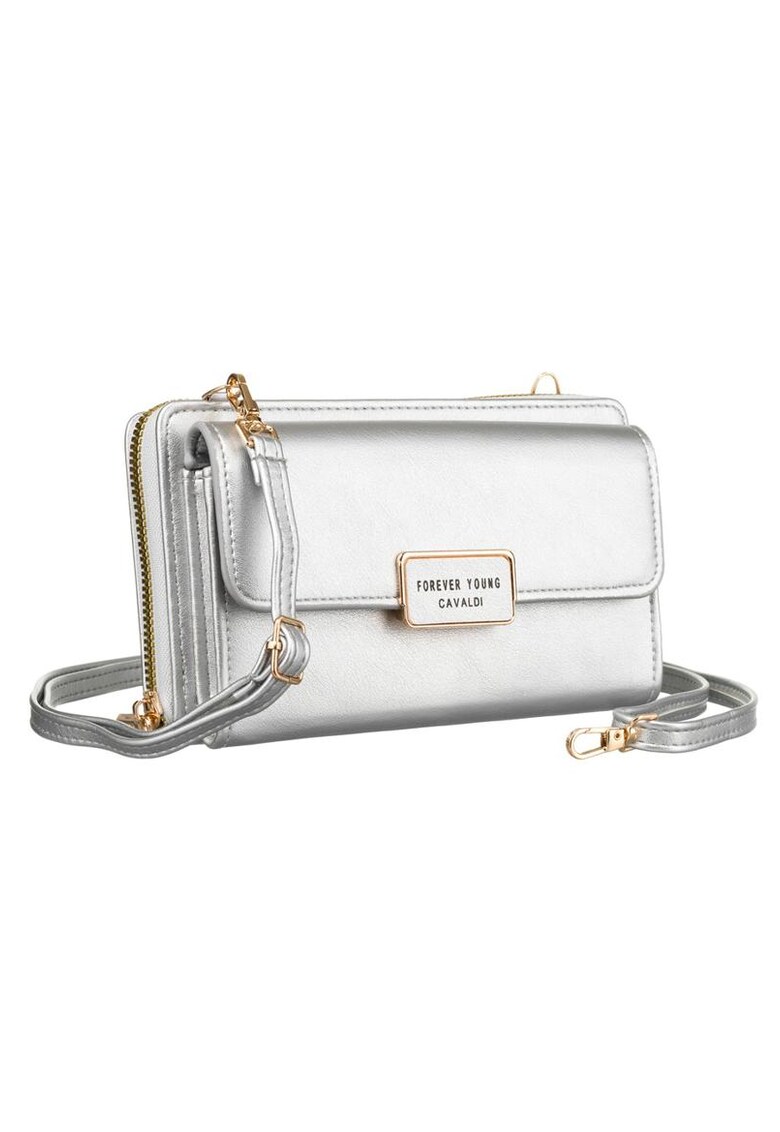 Etui metalizat cu bareta detasabila