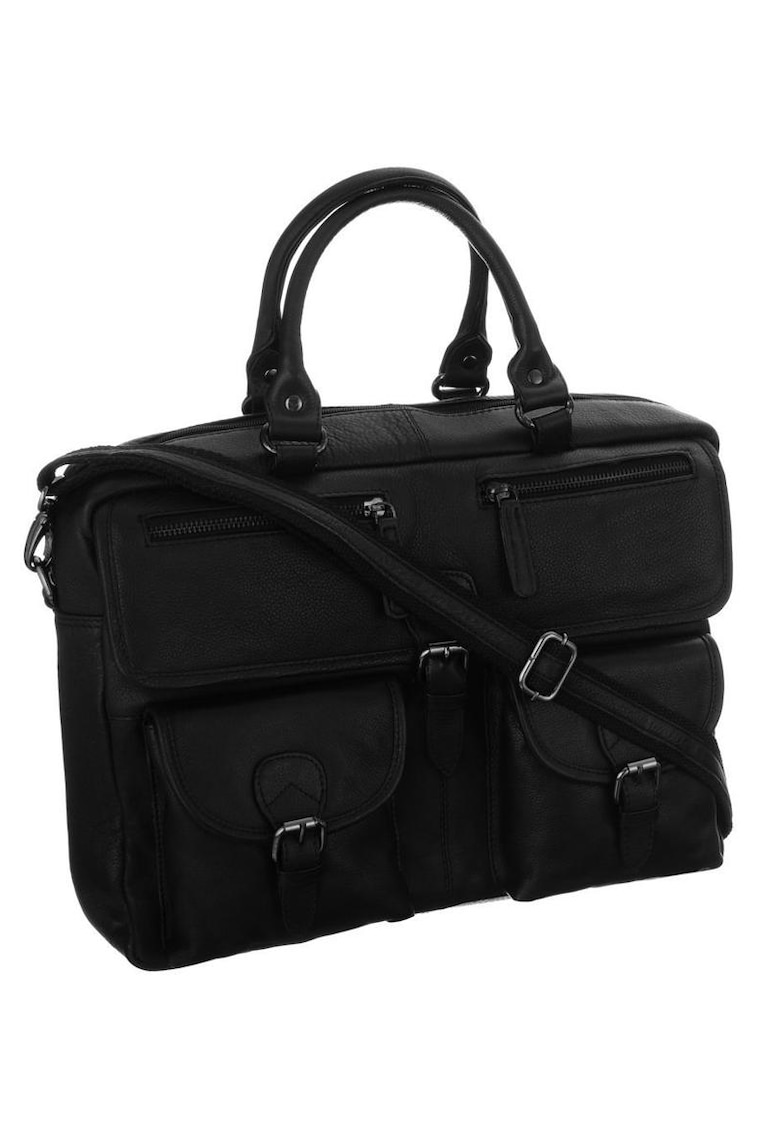 Geanta unisex din piele - pentru laptop de 14 inch