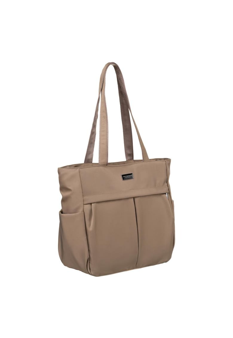 Geanta shopper A4 - bej - 29x39x13cm