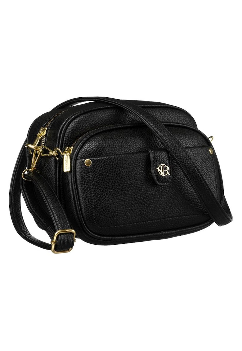 Geanta dama neagra cu borseta - 17x25x9cm - set