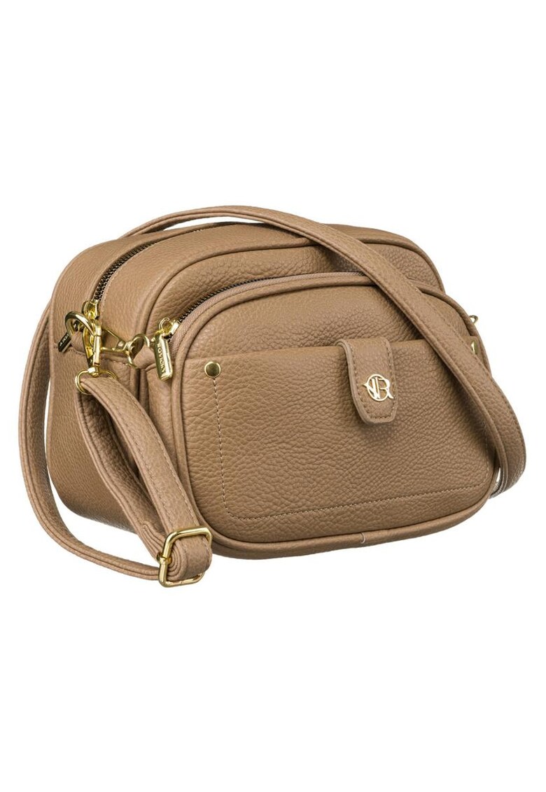 Geanta crossbody 2in1 din piele ecologica cu aspect texturat