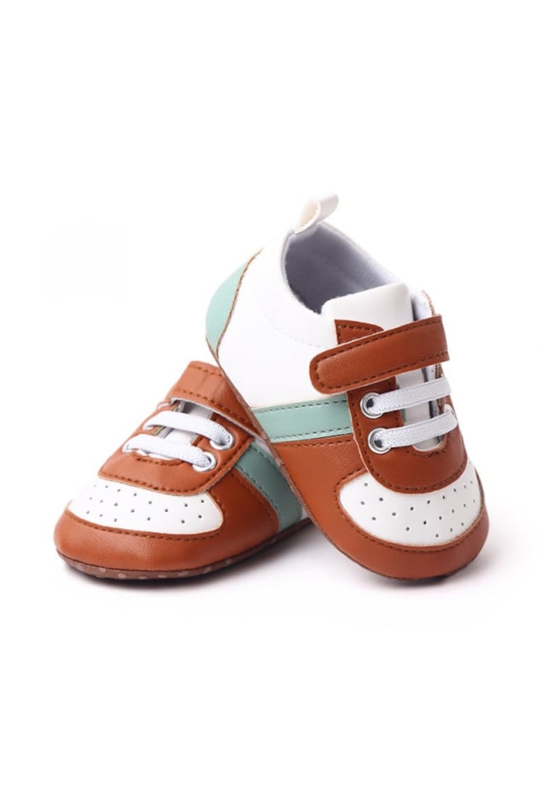 Pantofi sport SuperBaby - Model AL 19174 - Pentru bebelusi - Piele ecologica - Baieti - Multicolor -