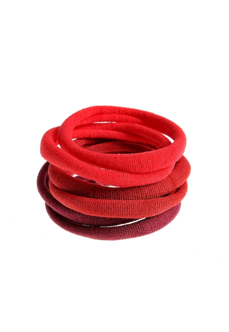 Set 6 elastice par nuante rosii