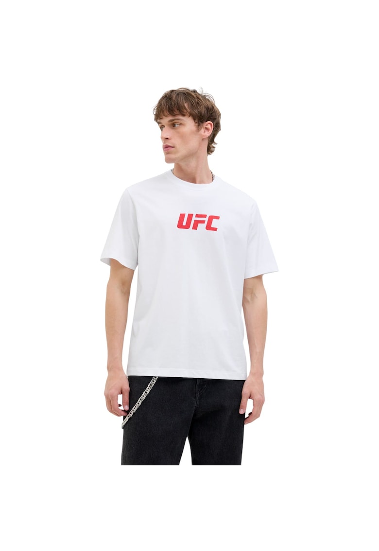 Tricou JACK &JONES UFC CN 48889 - Alb