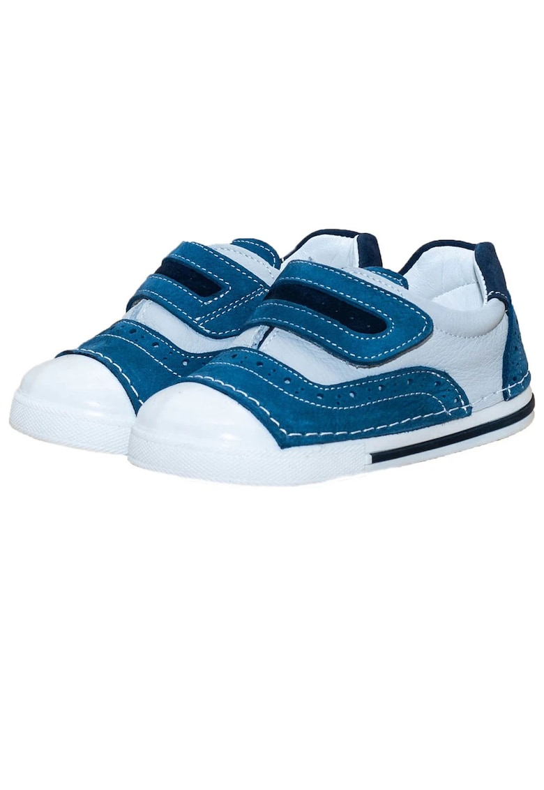 Pantofiori stil tenisi -  baieti - din piele naturala - 052A