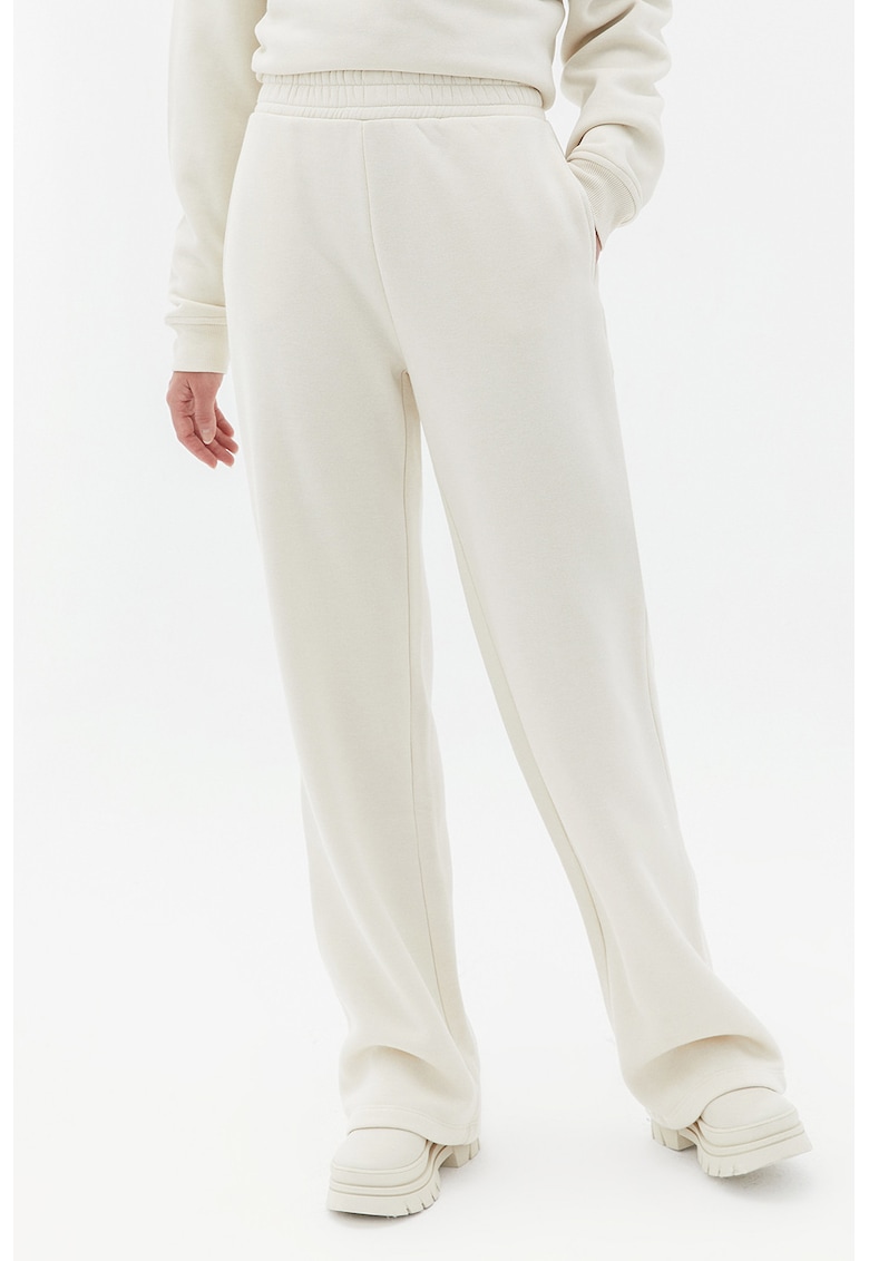 Pantaloni uni de trening cu talie elastica