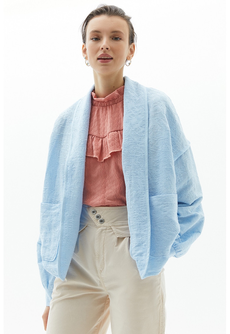 Jacheta supradimensionata cu buzunare supradimensionate