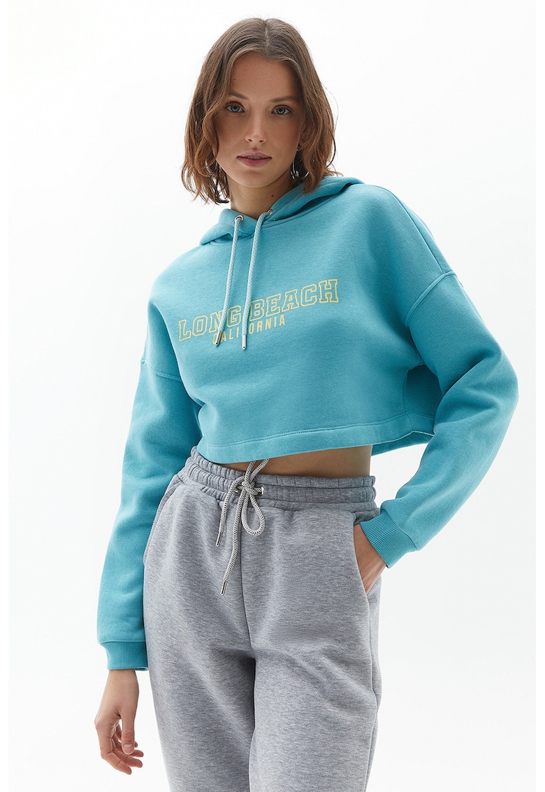 Hanorac crop supradimensionat Bosbeach Hanorac crop supradimensionat Bosbeach