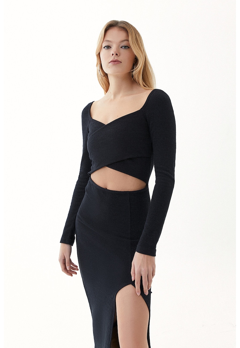Rochie cambrata cu decupaj frontal Jackbelcut