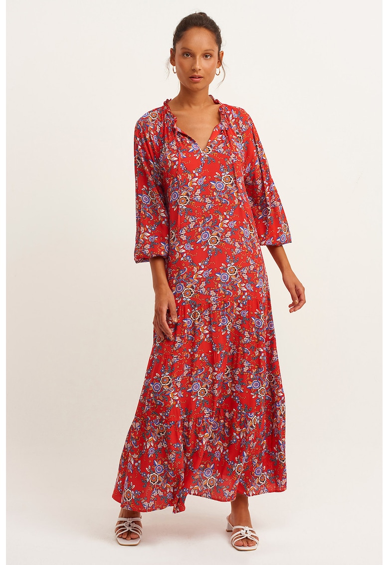 Rochie maxi cu imprimeu floral