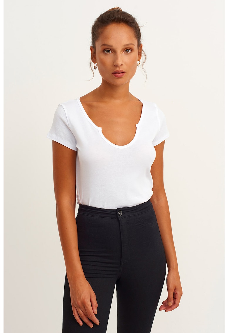 Tricou slim-fit din bumbac