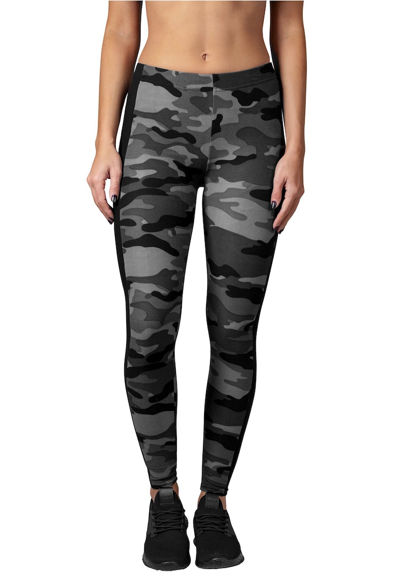 Colanti cu model camuflaj - Negru/Gri deschis/Gri inchis