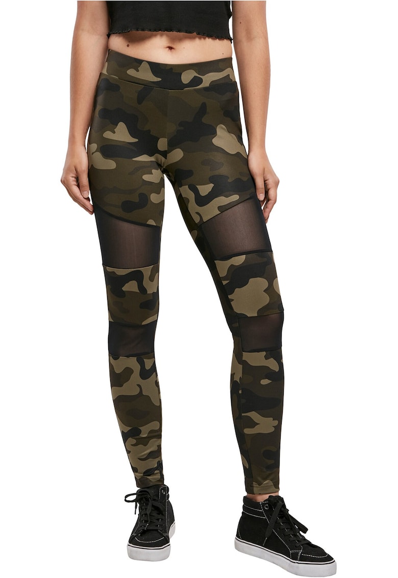 Colanti cu model camuflaj - Negru/Maro