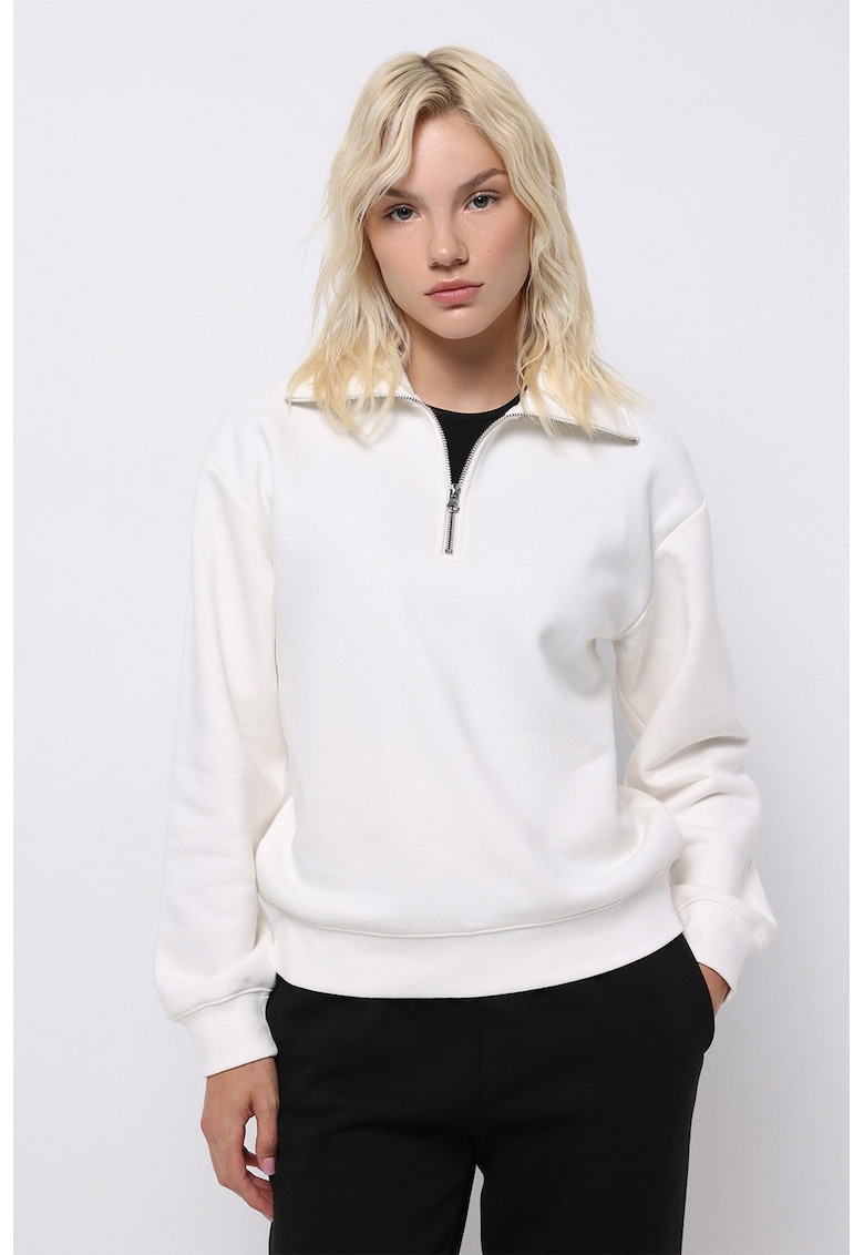 Bluza de trening lejera cu fenta cu fermoar